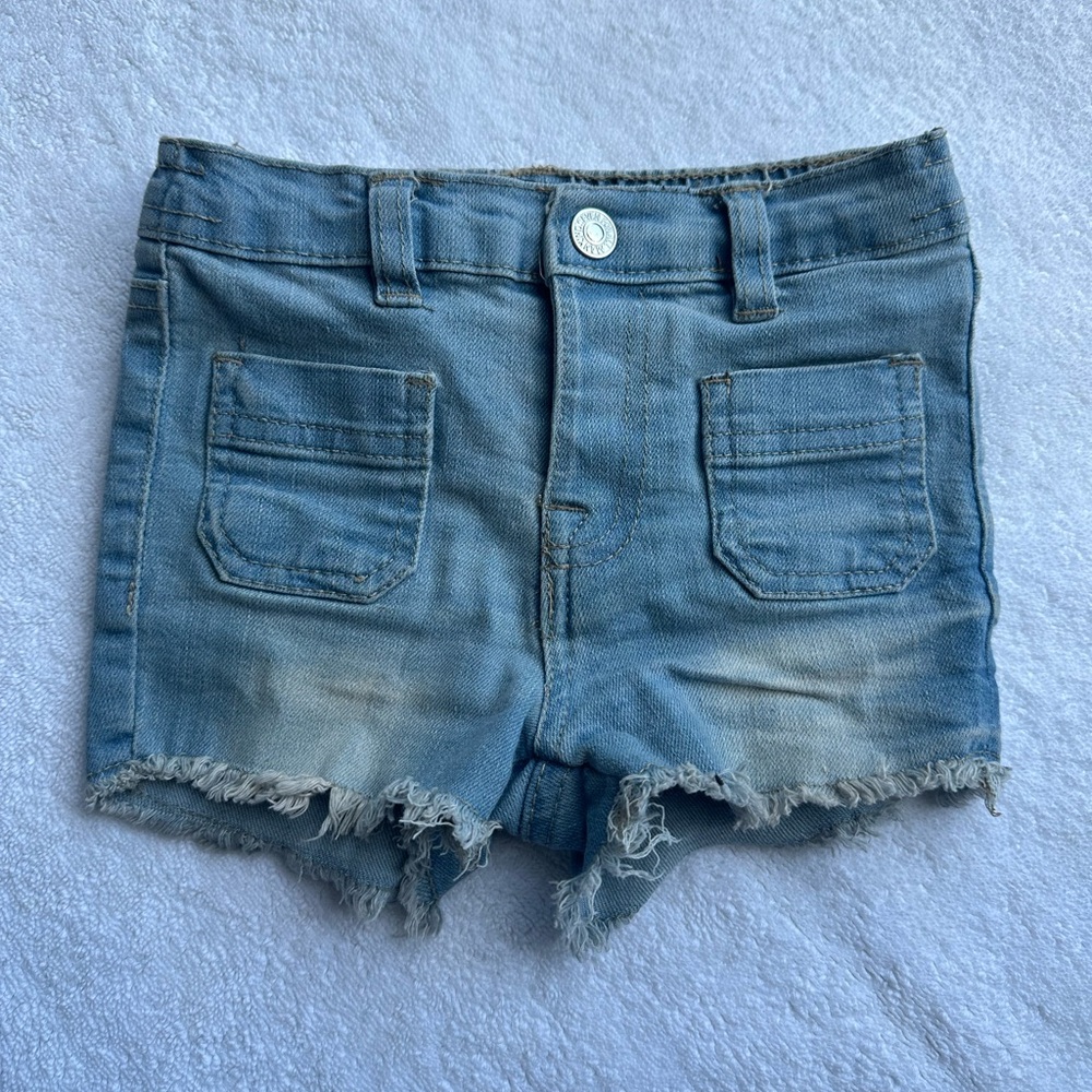 7 For All Mankind: Light Blue Jean Shorts
